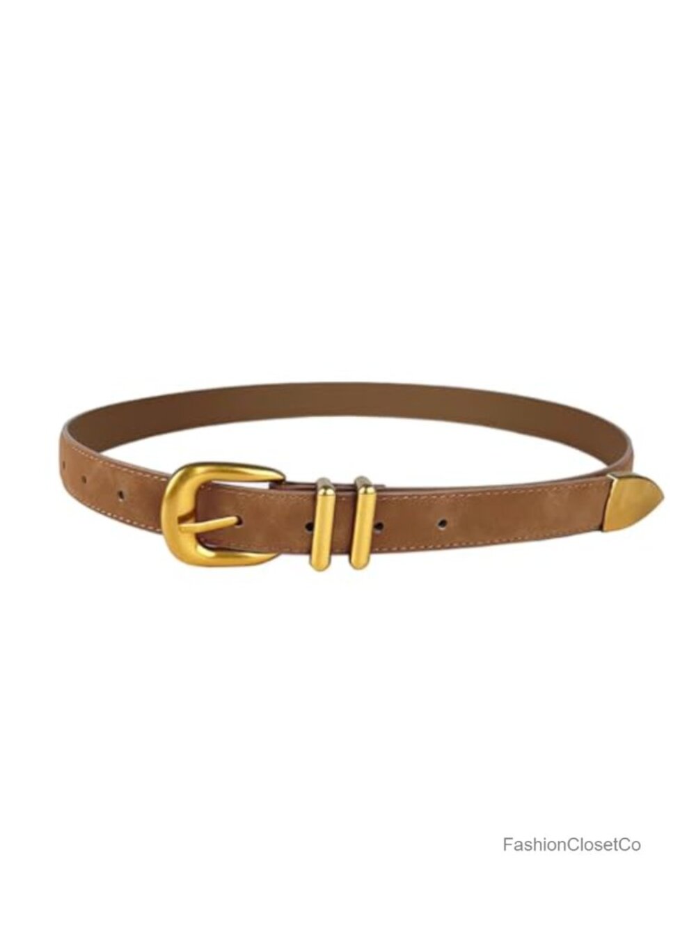 Suede Leather Women's Belt Set Adjustable Waist Belt for Jeans Dresses